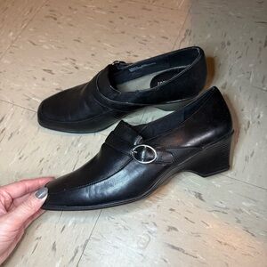 naturalizer jamilla n black heeled loafers shoes